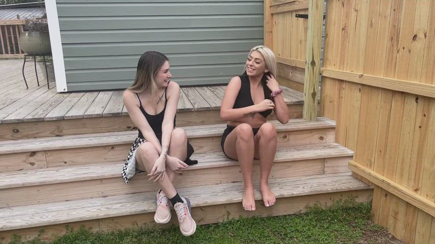 New! Patreon.com/Upskirts - Outdoor Upskirts with London and Rosie