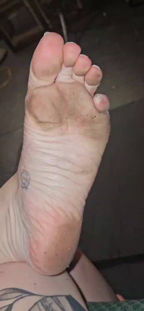 Clean them up, foot freak!!