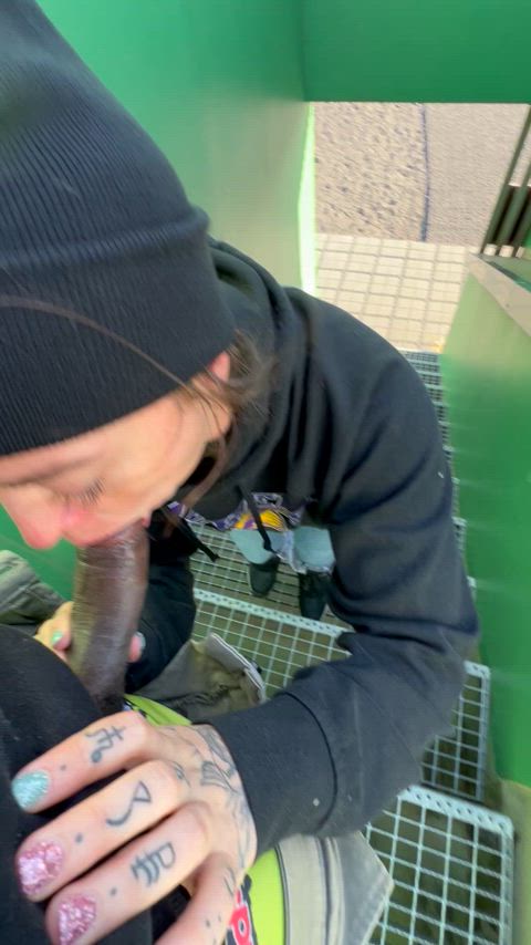 Sucking His Cock at Restop In Iceland