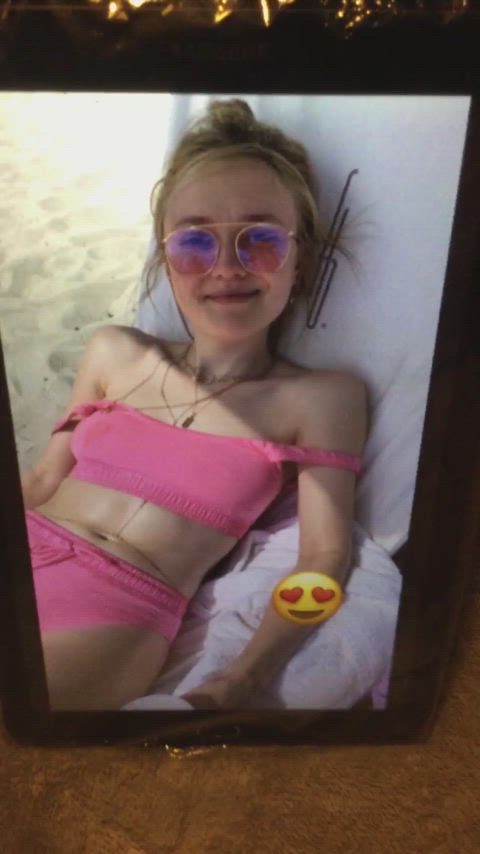 bikini celebrity cum cumshot dakota fanning jerk off tribute clip