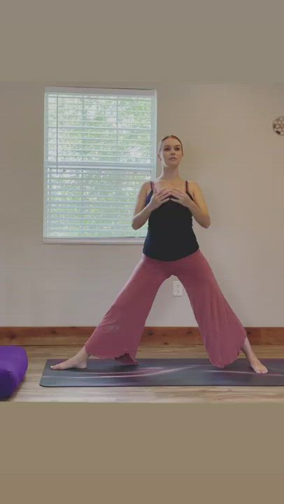 Pregnant Redhead Yoga clip
