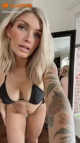 bikini pretty selfie clip