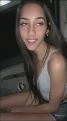 amateur brazilian brunette car car sex cheating teen tits clip