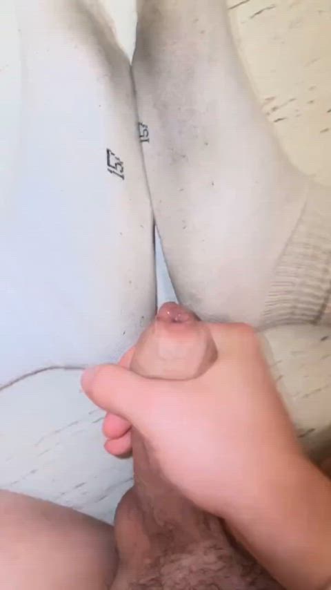 cum cumshot gay socks twink dirty clip