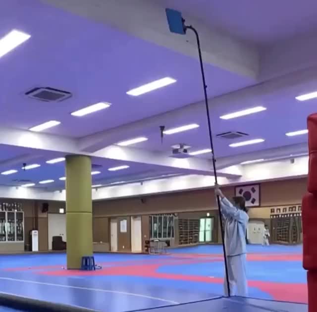 Taekwondo Athlete Gains MASSIVE Air While Training