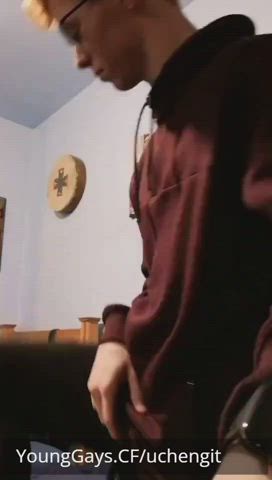 gay homemade jerk off skinny student teen webcam clip