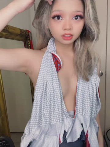 Ahegao Asian Bouncing Tits clip