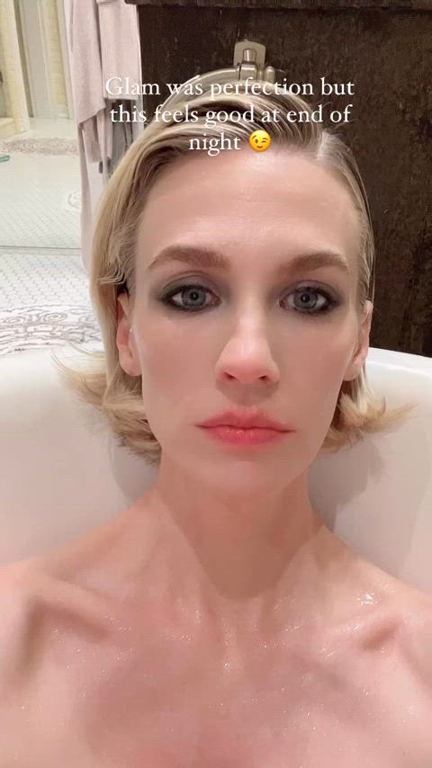 bathtub celebrity january jones underwater clip