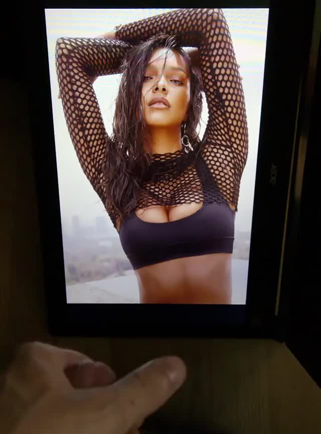 Celebrity Cum Cum On Tits Cumshot Facial Lais Ribeiro Model Tight Tribute clip