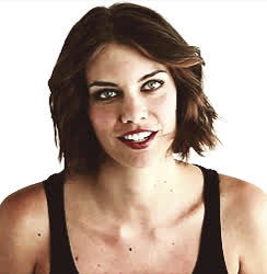 brunette lauren cohan smile clip