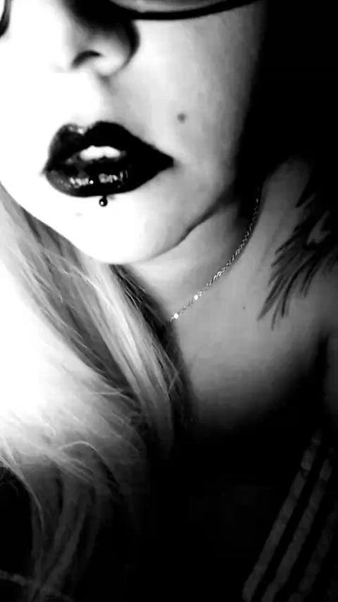 18 years old blonde finger in mouth lips lipstick lipstick fetish oral piercing sensual