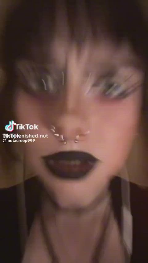 alt big tits caption gooning goth teen tiktok r/gooned clip