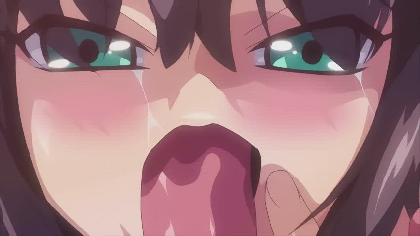 animation anime bukkake cumshot facial hentai latex pov teen clip