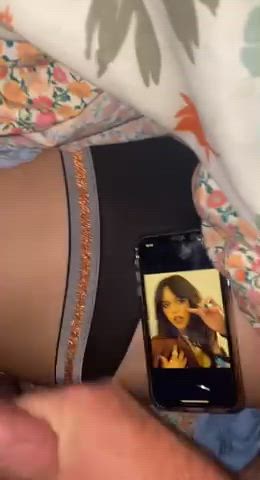 Wife requested I cum on her panties to her favorite celeb crush Jenna Ortega