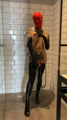boobs latex latex gloves onlyfans petite shower tattoo trans trans woman uncut clip