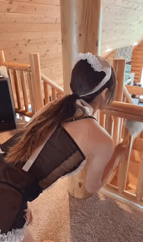 asian maid watching clip