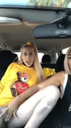 Blonde Car Mutual Masturbation clip