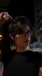 Ass Brunette Glasses clip