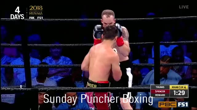 18 y/o Prospect Joey Spencer drops and stops Tom Howard - Spencer returns this Saturday