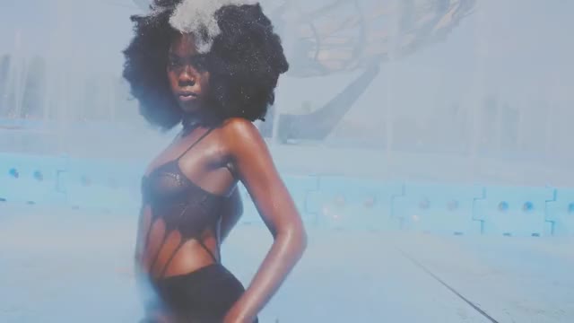 Dancing Ebony Model clip