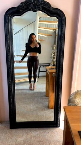 clothed leather leggings onlyfans clip