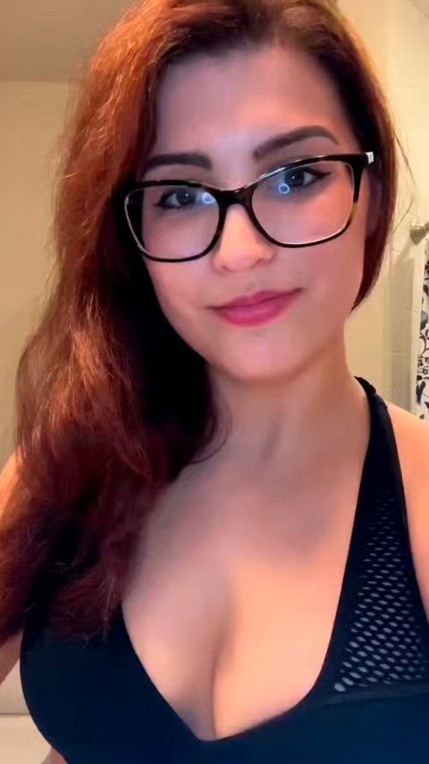 glasses long tongue throat tongue tongue fetish clip