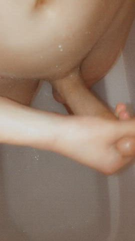 Join me and my 19 yo cock in the shower (only if u stop scrolling) GIF