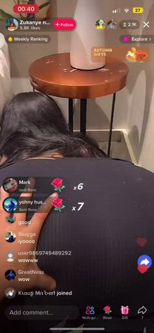 ass ebony exposed tiktok clip