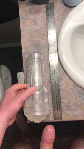 Fleshlight measure and fuck