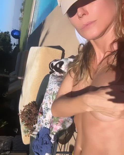 celebrity heidi klum topless clip