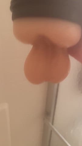 creampie fleshlight masturbating shower clip