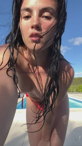 nude onlyfans swimming pool clip