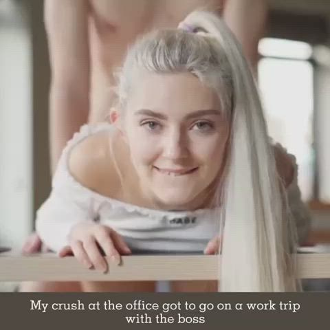 Crush goes on a work trip