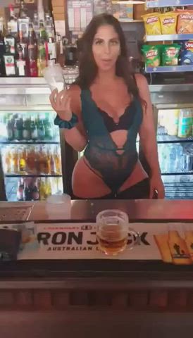 Ass Bar Brunette clip