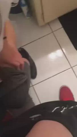 Amateur Bathroom Blowjob clip