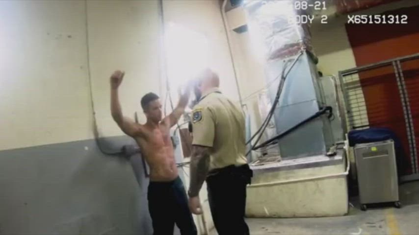 muscular man got strip search by police
