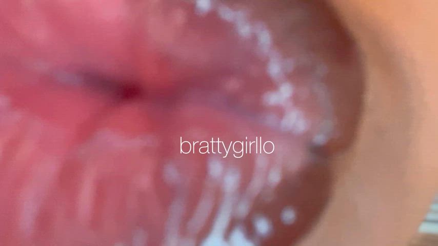 cumshot domme ebony fetish kissing lips lipstick pov clip