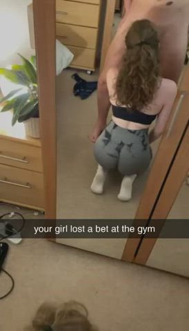 Amateur Babe Blowjob Caption Cheating Gym Teen Porn GIF by plantonnn