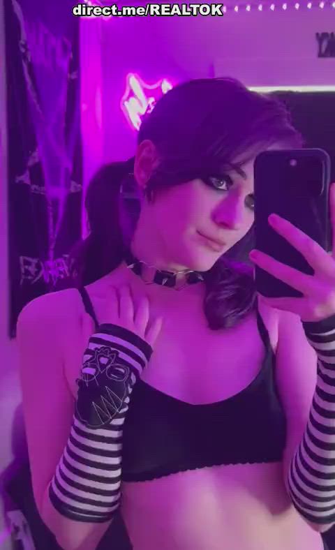 alt alternative amateur brunette goth petite teen tiktok tits amateur-girls just-boobs