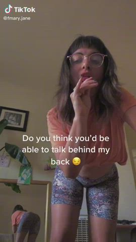 Ass Bubble Butt Glasses Jiggling Pawg Shorts TikTok clip