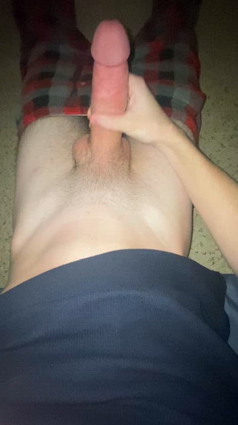 Stroking my cock