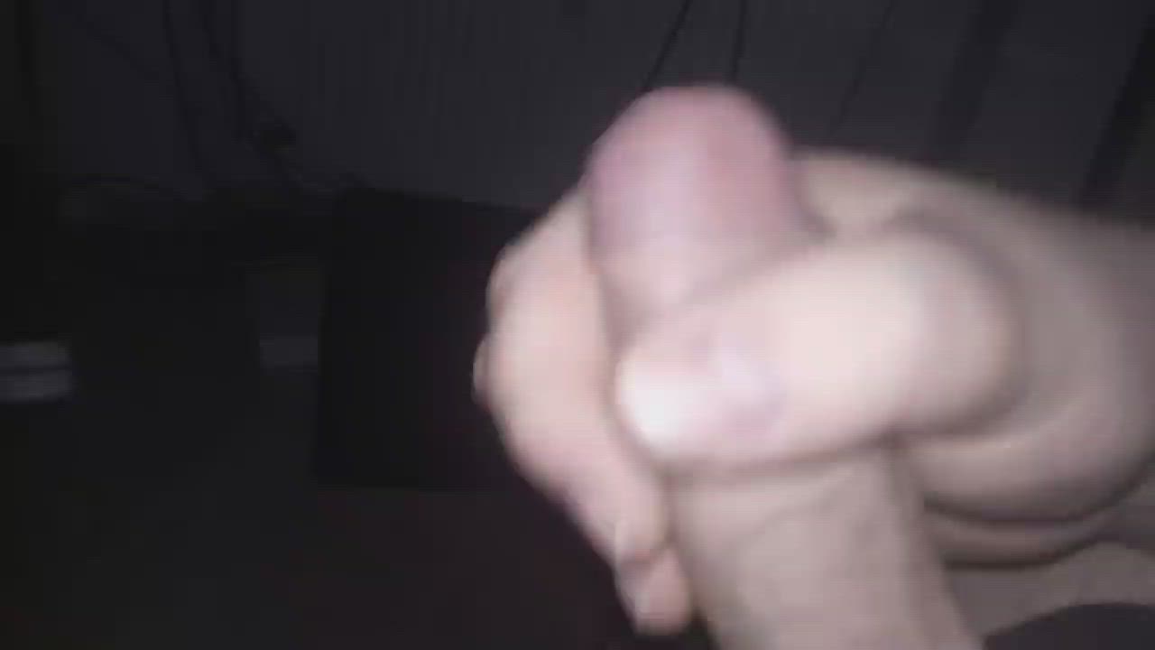 Squirting a lot of cum