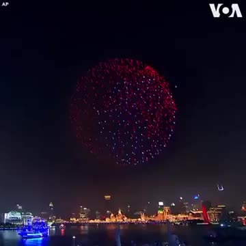 ripsave - Shanghai used drones instead of fireworks