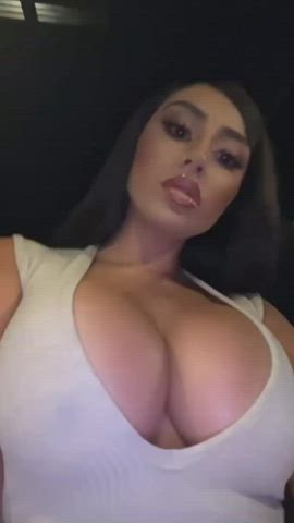 big tits cleavage cumshot jerk off latina tits tribute clip