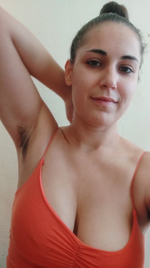 amateur armpits brunette cute hairy hairy armpits onlyfans solo teen hairy-girls