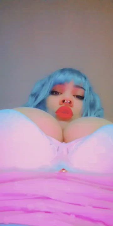 Alt Amateur BBW Big Tits Chubby Kawaii Girl Lipstick clip