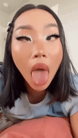 ahegao asian teen clip