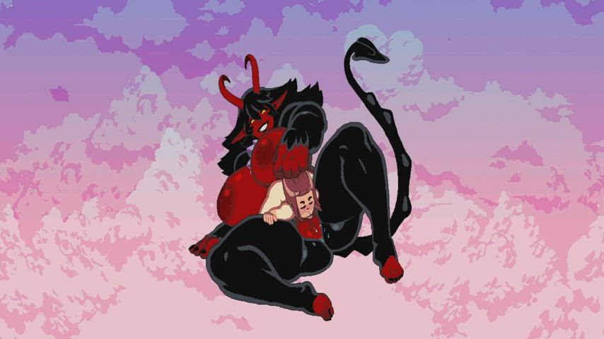 Animation Anime Cartoon Hentai Lesbian Licking Loop Monster Girl Rule34 clip