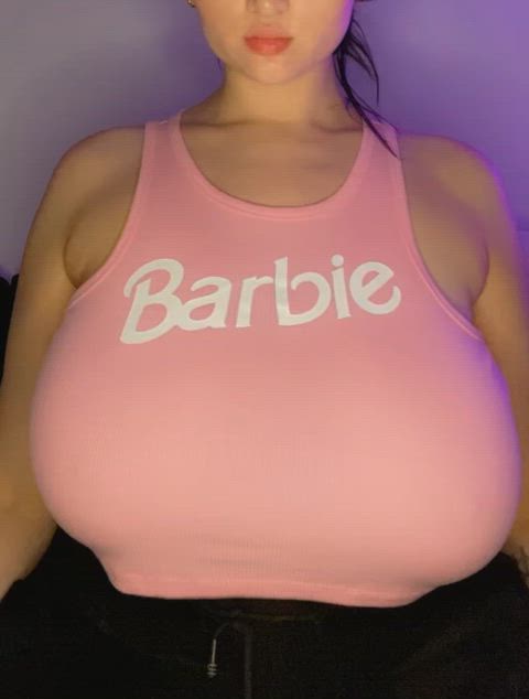 This Barbie has huge tits!