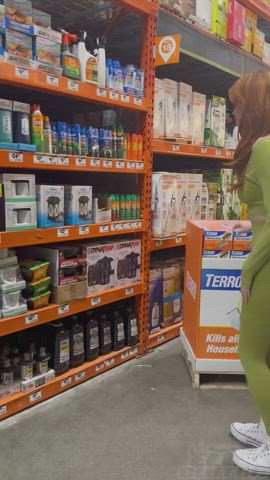 … do you think he saw me getting naked in Home Depot?